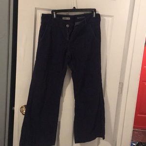 Corduroy flared leg trousers